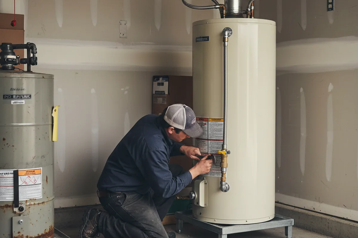 Water heater and shutoff valve replacement in Montevallo